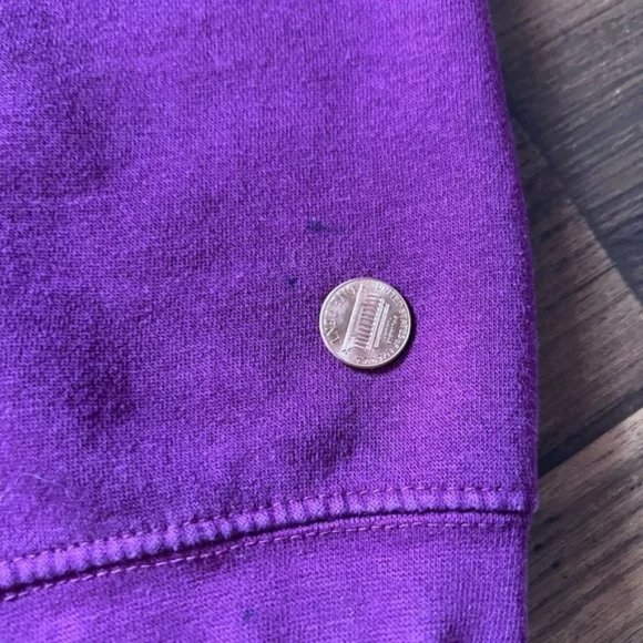 THE Vermont Country Store Plum Sweater Short sleeve Floral Book Print *Cropped* - Picture 4 of 6